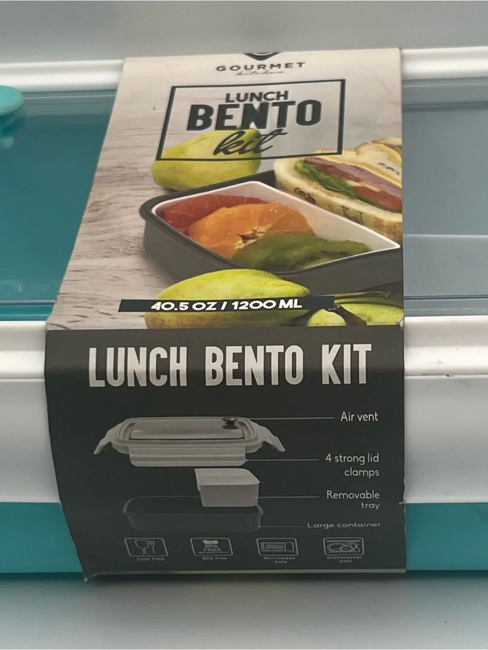 Teal Lunch Bento Kit - 1200ml